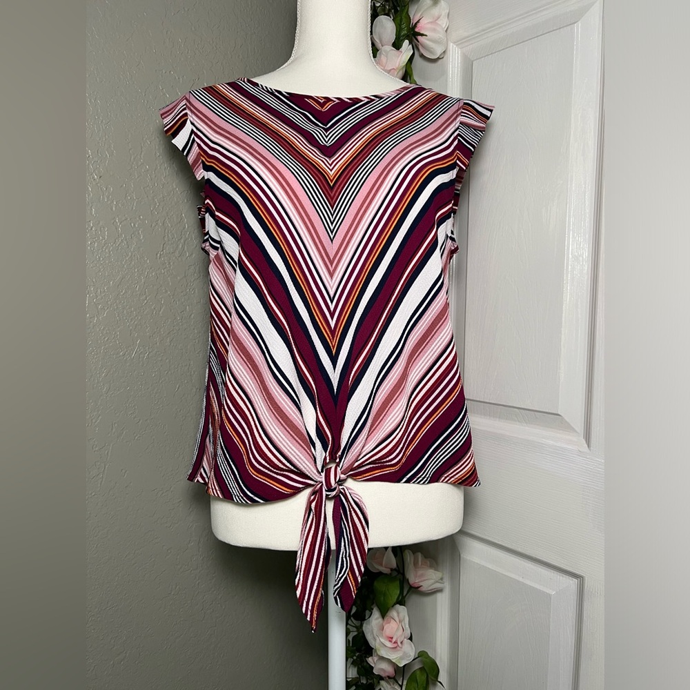 ⚡️NWOT Monteau Striped top/blouse
